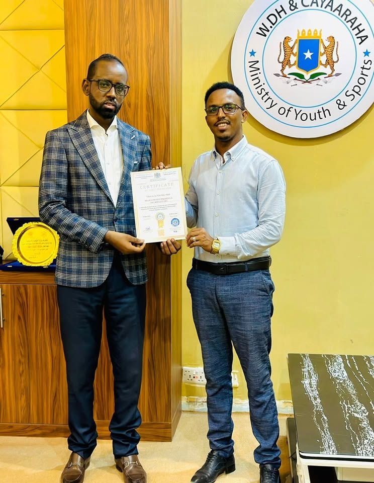 recognition from the ministry of youth and sports